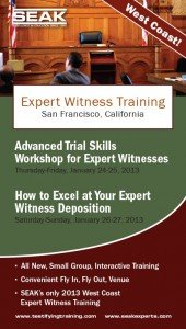 Expert Witness Testimony Training
